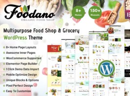Foodano – Natural Food Shop & Grocery WordPress Theme
