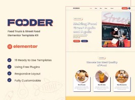 Fooder – Food Truck & Street Food Elementor Template Kit