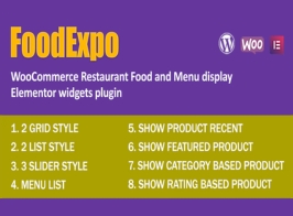 FoodExpo – WooCommerce Restaurant Food Menu Display Elementor Widgets Plugin