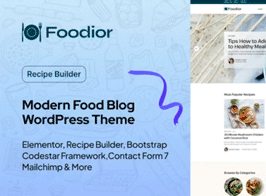 Foodior – Personal Food Blog WordPress Theme