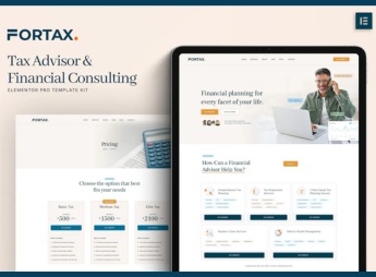 Fortax – Tax Advisor & Financial Consulting Elementor Template Kit