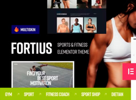 Fortius – Sports & Fitness Elementor WordPress Theme