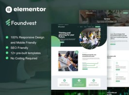 Foundvest – Trading & Finance Investment Elementor Pro Template Kit