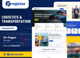 Fregistax – Cargo & Logistics Elementor Template Kit