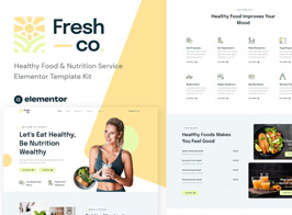Freshco – Healthy Food & Nutrition Service Elementor Template Kit