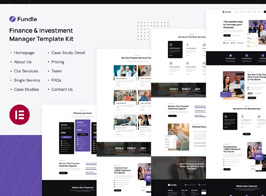 Fundle – Finance & Investment Manager Elementor Template Kit