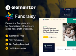 Fundraisy – Charity & Fundraising Elementor Template Kit