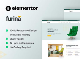 Furina – Furniture Shop WooCommerce Elementor Pro Template Kit