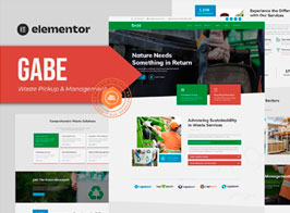 Gabe – Waste Pickup & Management Elementor Template Kit