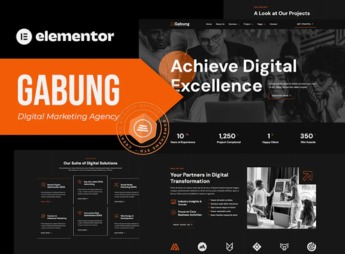 Gabung – Digital Marketing Agency Elementor Template Kit