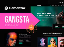 Gangsta – Creative Agency & Portfolio Elementor Template Kit