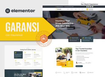 Garansi – Car Insurance Elementor Template Kit