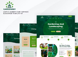 Gardenary – Lawn & Garden Care Services Elementor Template Kit