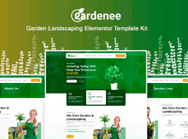 Gardenee – Landscaping & Garden Care Elementor Pro Template Kit