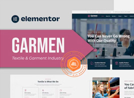 Garmen – Textile & Garment Industry Elementor Template Kit
