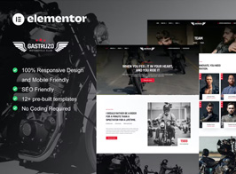 Gastruzo – Motorcycle Club Elementor Template Kit