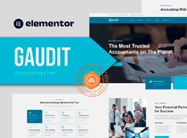 Gaudit – Accounting Firm Elementor Template Kit