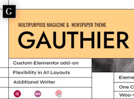 Gauthier – Multipurpose Newspaper WordPress Theme