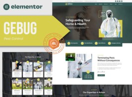 Gebug – Pest Control Service Elementor Template Kit