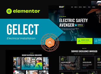 Gelect – Electrical Installation & Maintenance Elementor Template Kit