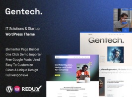 Gentech – IT Solutions & Startup WordPress Theme