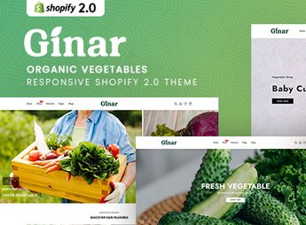 Gınar – Organic Vegetables Responsive Shopify 2.0 Theme