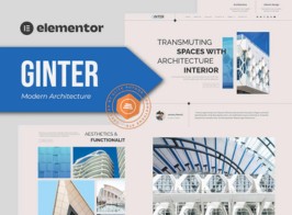 Ginter – Modern Architecture Elementor Template Kit