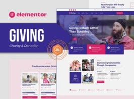 Giving – Charity & Donation Elementor Template Kit