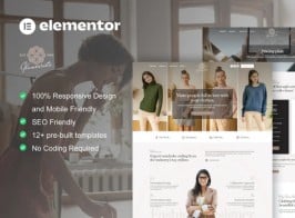 Glamourista – Fashion Designer Elementor Template Kit