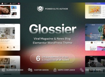 Glossier – Newspaper & Viral Magazine WordPress Theme