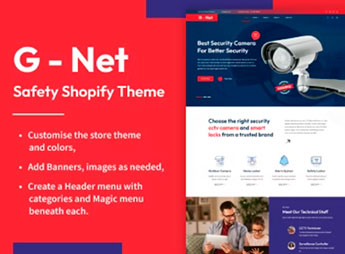 Gnet – CCTV, Home Automation Store Shopify Theme