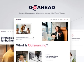 GoAhead — Business Startup WordPress Theme