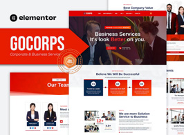 Gocorps – Corporate & Business Service Elementor Kit