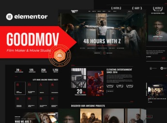 Goodmov – Film Maker & Movie Studio Elementor Template Kit