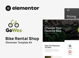 Gowes – Bike Rental Shop Elementor Template Kit