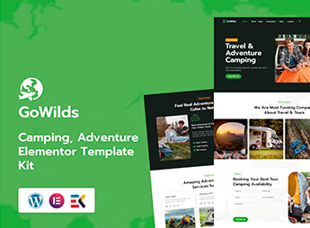 Gowilds – Travel & Tour Booking Elementor Template Kit