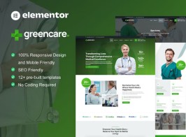 GreenCare – Medical Services Elementor Template Kit