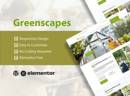 GreenScapes – Garden & Landscape Service Elementor Template Kit