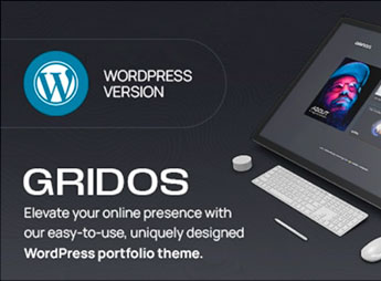 Gridos – Creative Personal Portfolio WordPress Theme