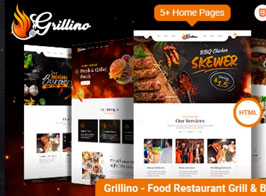 Grillino – Grill & Restaurant Shop WordPress Theme