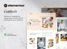 Gulliver – Private Chef & Personal Dining Services Elementor Template Kit