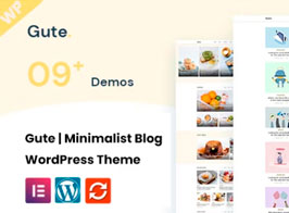 Gute – Minimalist Blog WordPress Theme