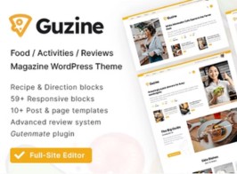 Guzine – Adsense Ready Magazine WordPress Theme for Food Blogging