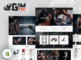Gymtek – Sports Clothing & Fitness Equipment Shopify Theme