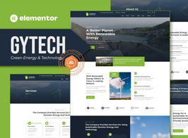 Gytech – Green Energy & Technology Elementor Pro Template Kit