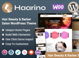 Haarino – Hair Beauty & Makeup Salon WordPress Theme