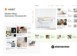 Habit – Modern Blog Elementor Template Kit