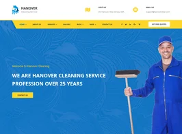 Hanover: Cleaning Business Company WordPress Theme