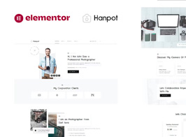 Hanpot – Portfolio Presentation And Personal Photographer Kit de Templates para Elementor