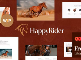 Happy Rider – Horse School & Equestrian Center WordPress Theme